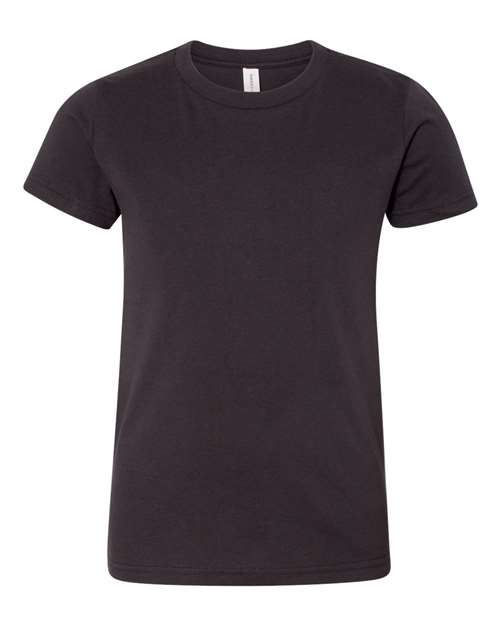 Bella + Canvas 3001 dark grey cotton t-shirt, front view