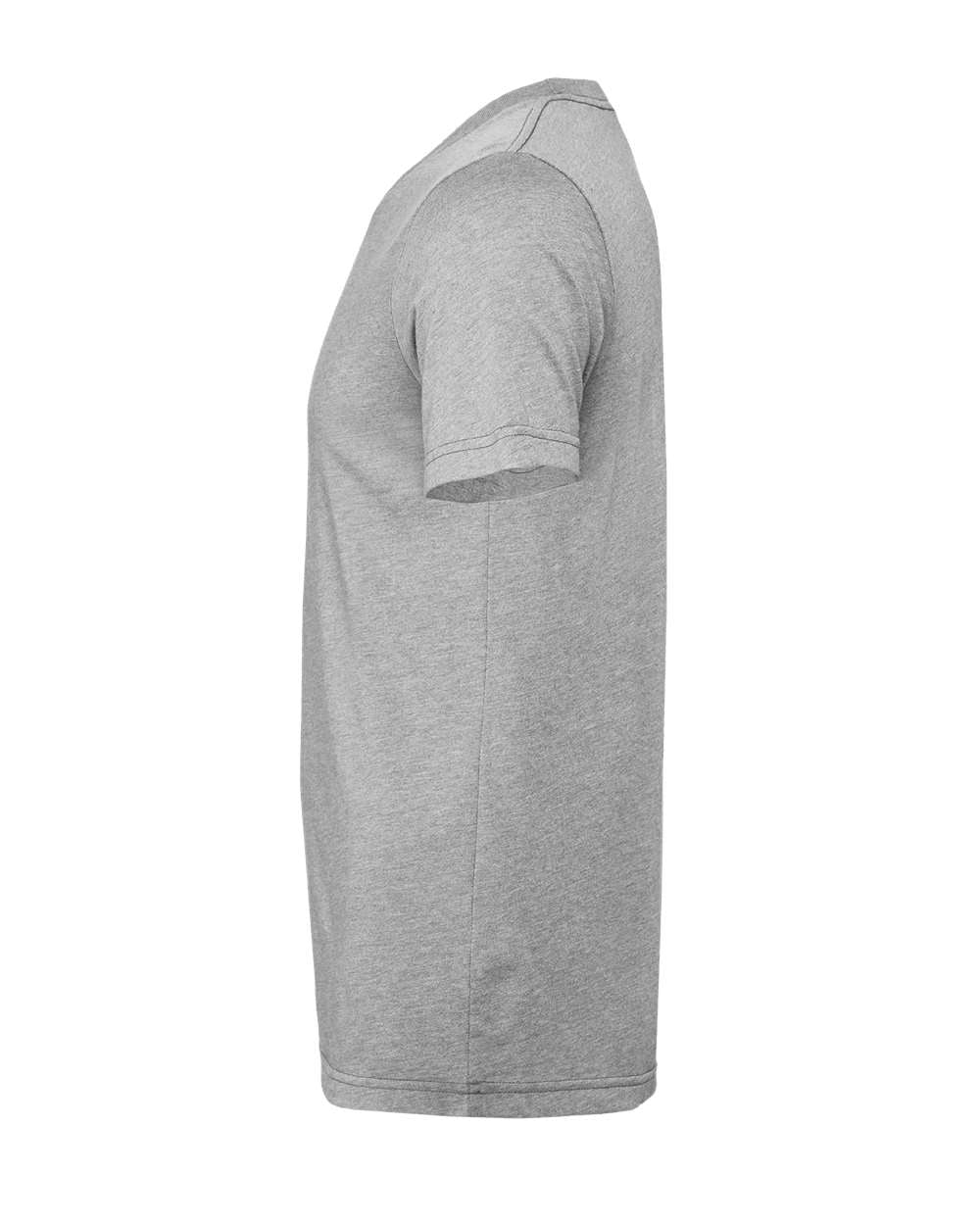Bella + Canvas 3001 athletic heather t-shirt, side view