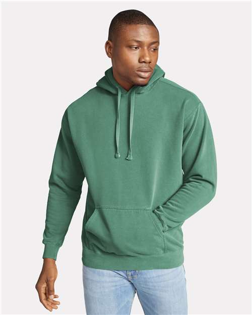 Comfort Colors Garment-Dyed Hooded Sweatshirt in Pepper