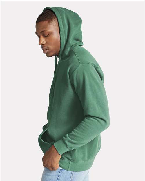 Comfort Colors Garment-Dyed Hooded Sweatshirt in Pepper