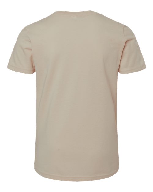 Bella + Canvas 3001 tan cotton t-shirt, back view
