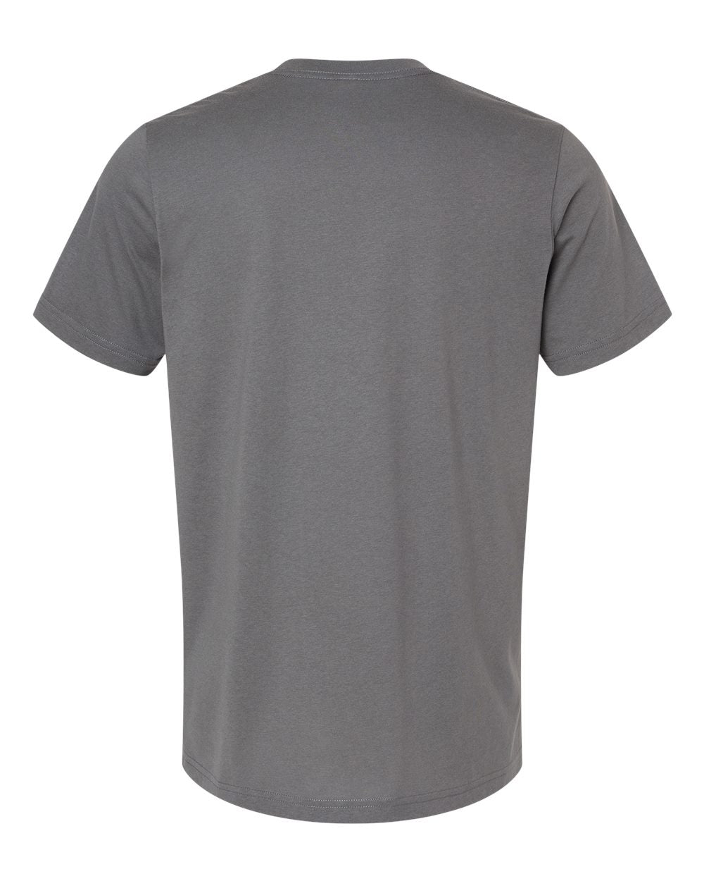 Bella + Canvas 3001 solid asphalt blend t-shirt, back view