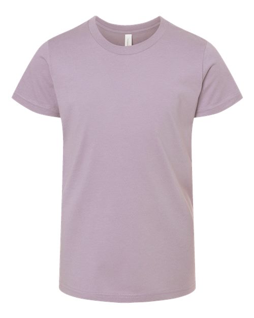 Bella + Canvas 3001 light violet cotton t-shirt, front view