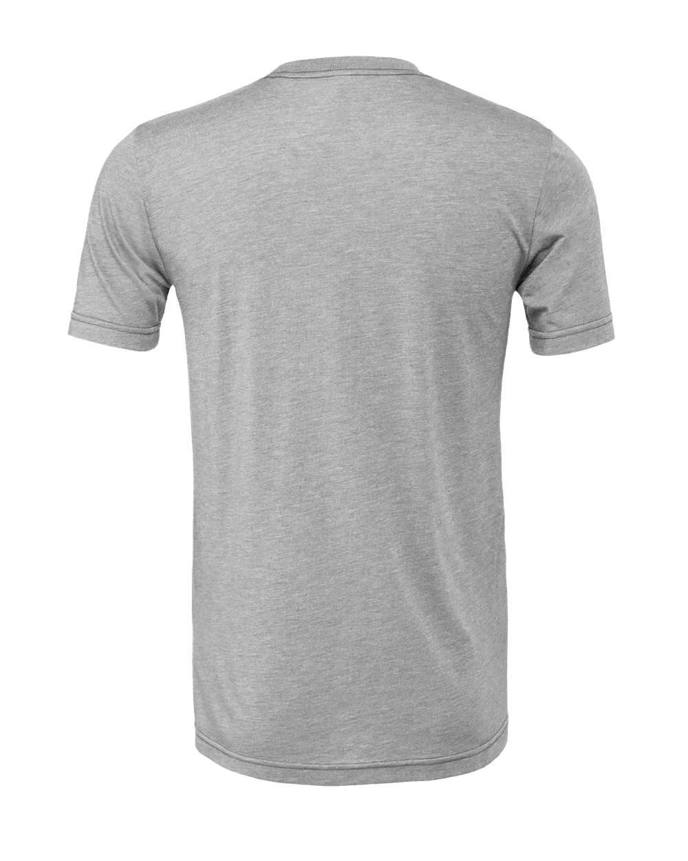 Bella + Canvas 3001 athletic heather t-shirt, back view