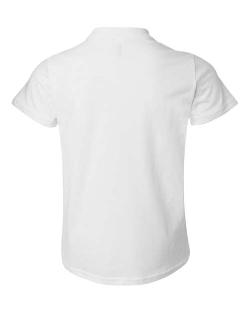 Bella + Canvas 3001 white cotton t-shirt, back view