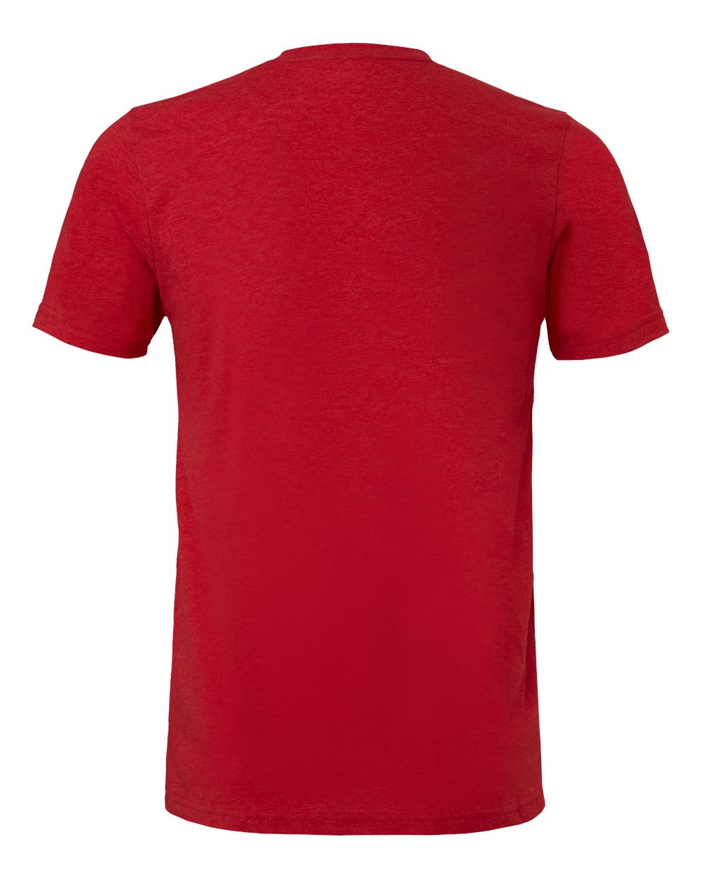 Bella + Canvas 3001 heather red t-shirt, back view