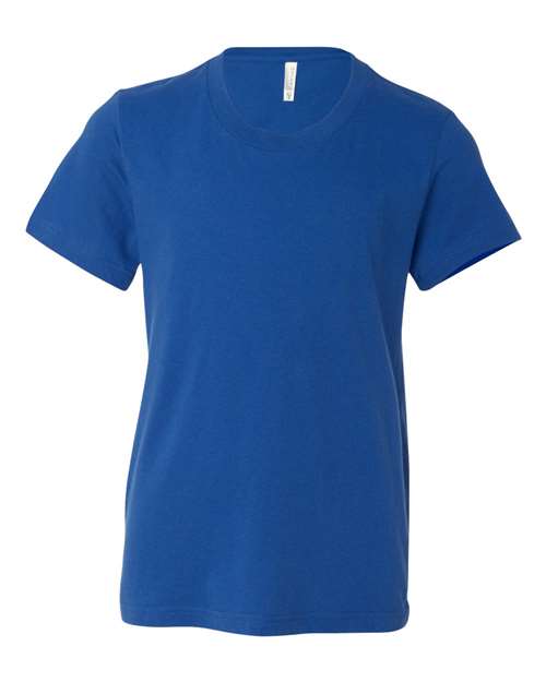 Bella + Canvas 3001 true royal cotton t-shirt, front view