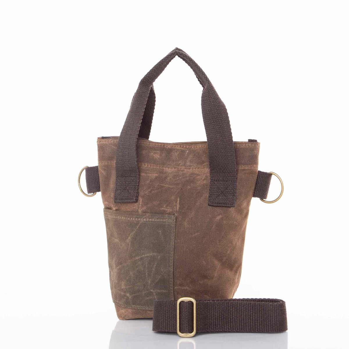 Monogrammed Waxed Canvas Wine Bottle Tote – Khaki