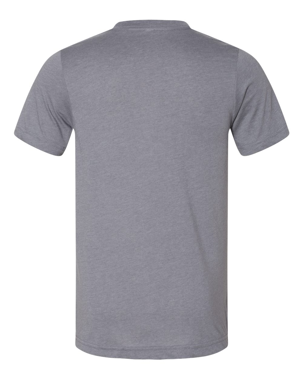 Bella + Canvas 3001 heather storm t-shirt, back view