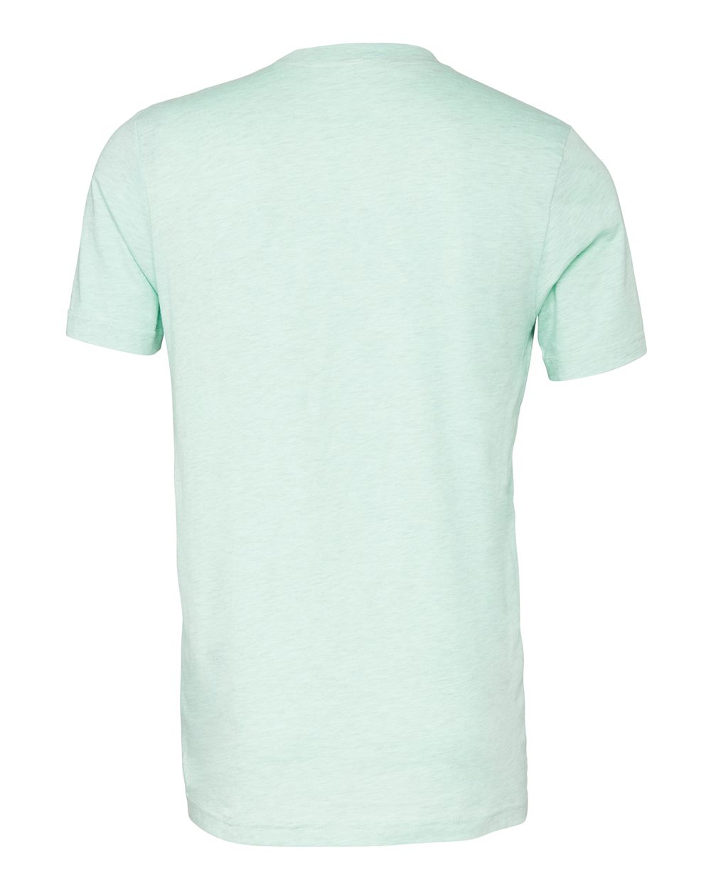 Bella + Canvas 3001 heather prism mint t-shirt, back view