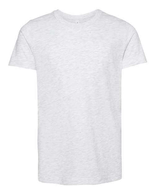 Bella + Canvas 3001 ash cotton t-shirt, front view