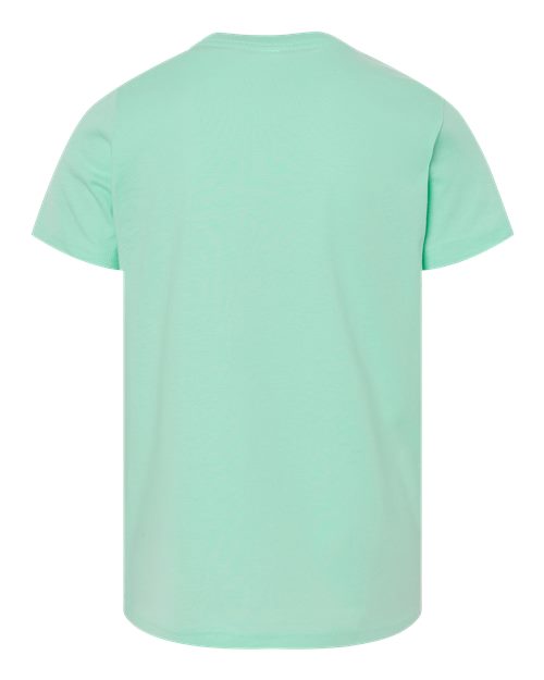 Bella + Canvas 3001 mint cotton t-shirt, back view