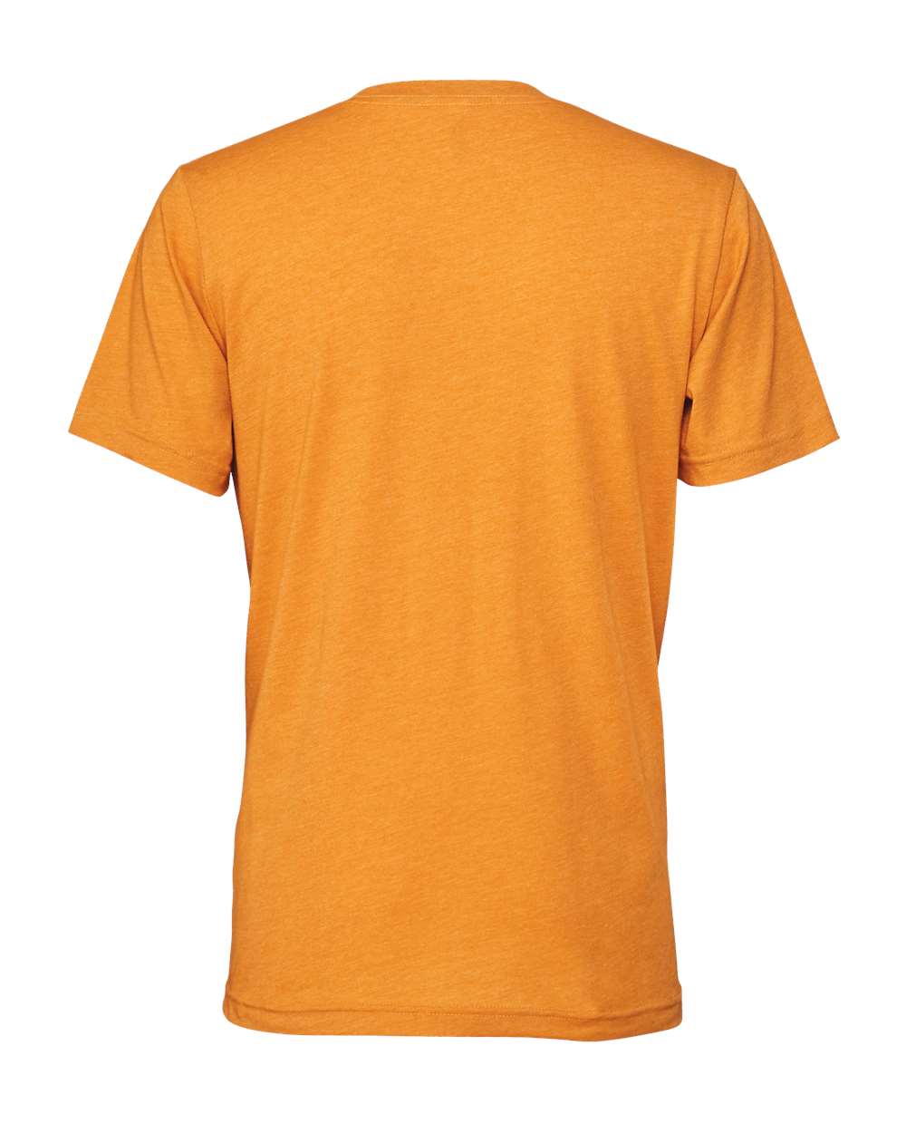 Bella + Canvas 3001 heather marmalade t-shirt, back view