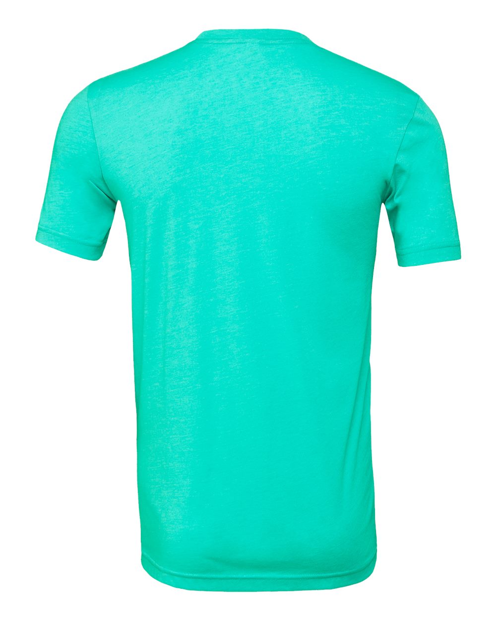 Bella + Canvas 3001 heather sea green t-shirt, back view