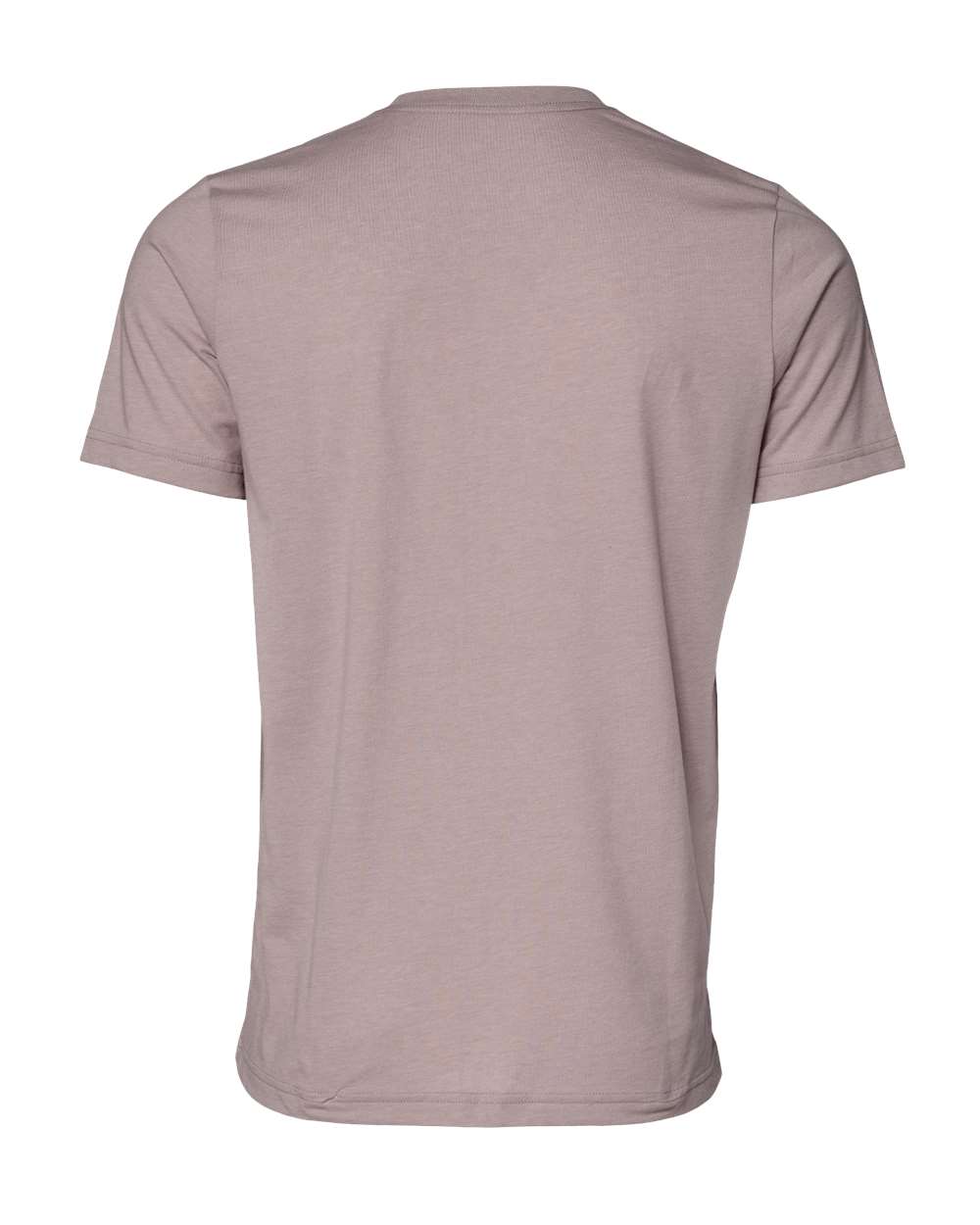 Bella + Canvas 3001 heather pink gravel t-shirt, back view