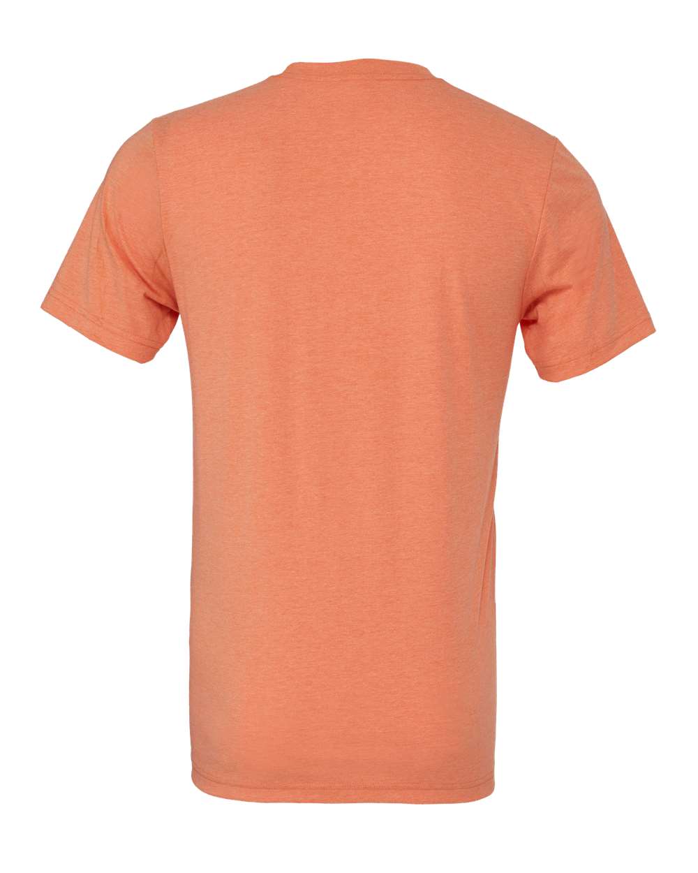 Bella + Canvas 3001 heather orange t-shirt, back view