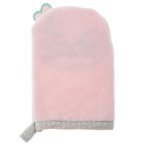 Personalized Sloth baby bath mitt by Stephen Joseph - Sloth bath mitt detail view