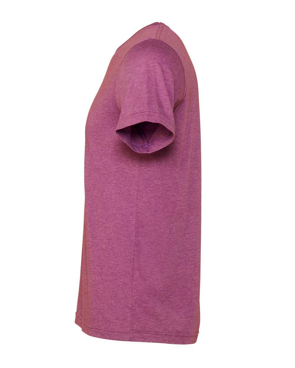 Bella + Canvas 3001 heather magenta t-shirt, side view