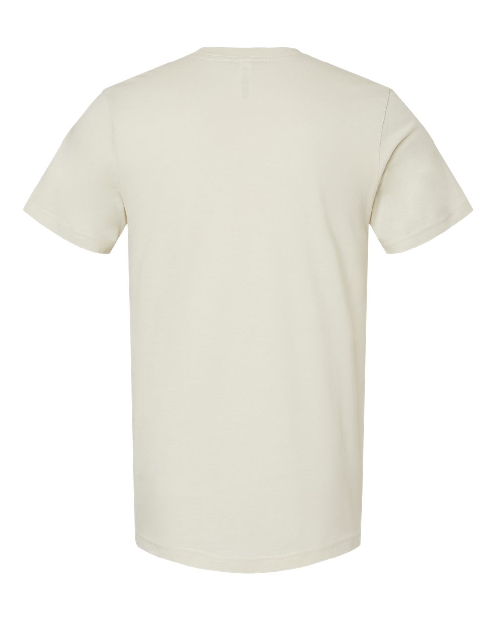 Bella + Canvas 3001 heather oatmeal t-shirt, back view