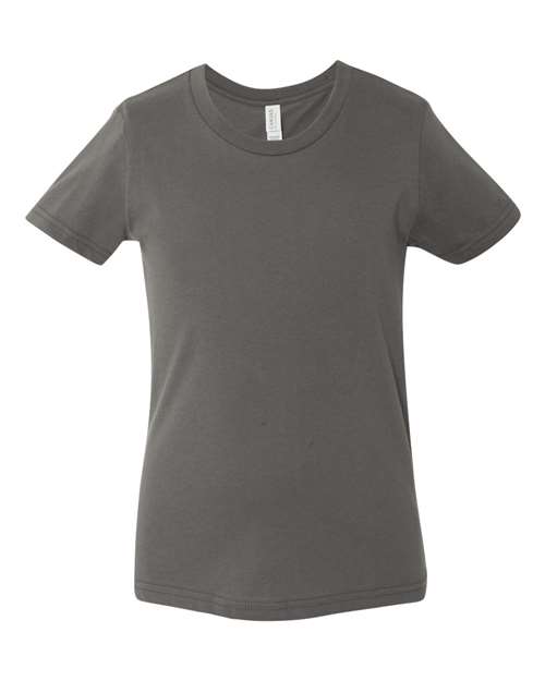 Bella + Canvas 3001 asphalt cotton t-shirt, front view