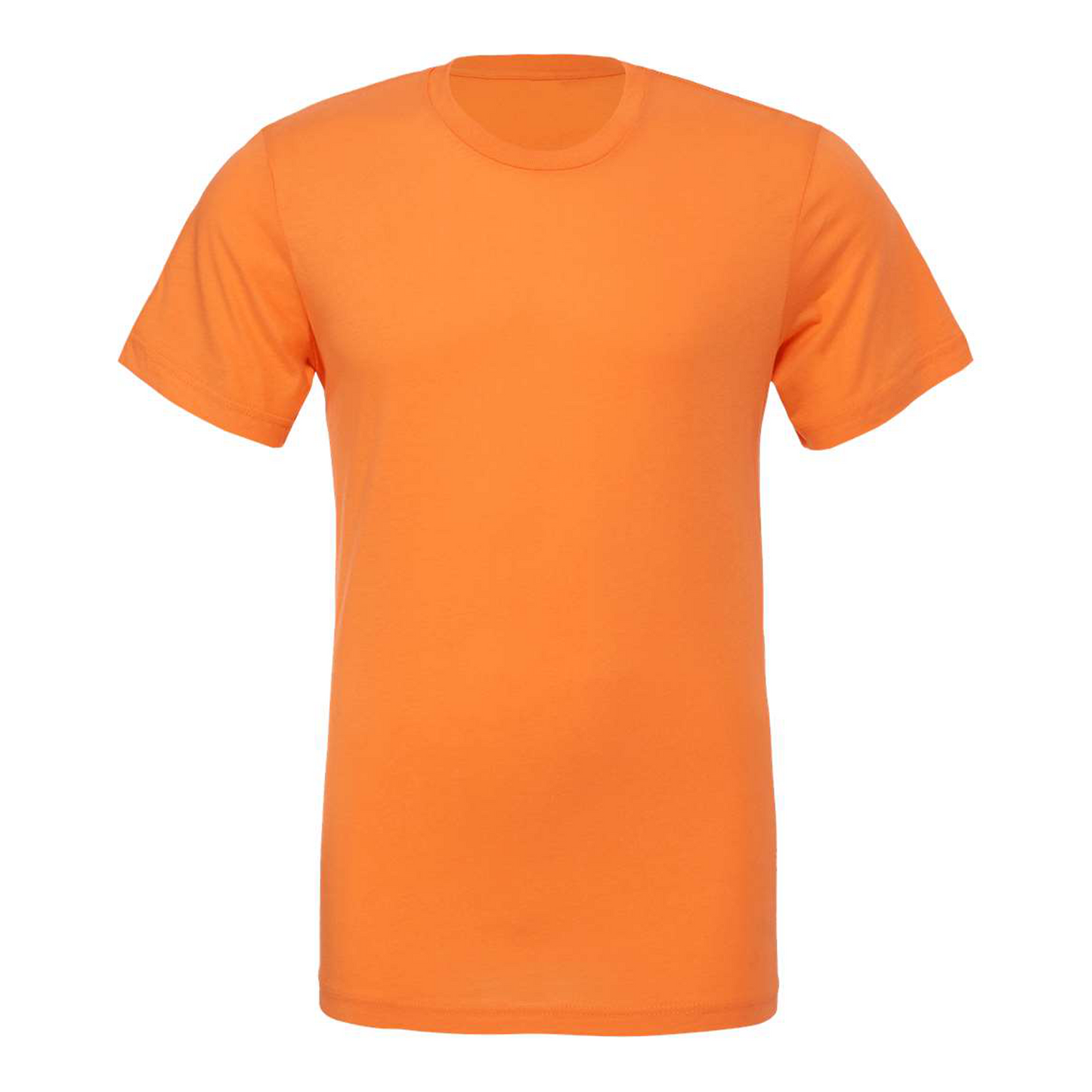 Bella + Canvas 3001 burnt orange cotton t-shirt, front view