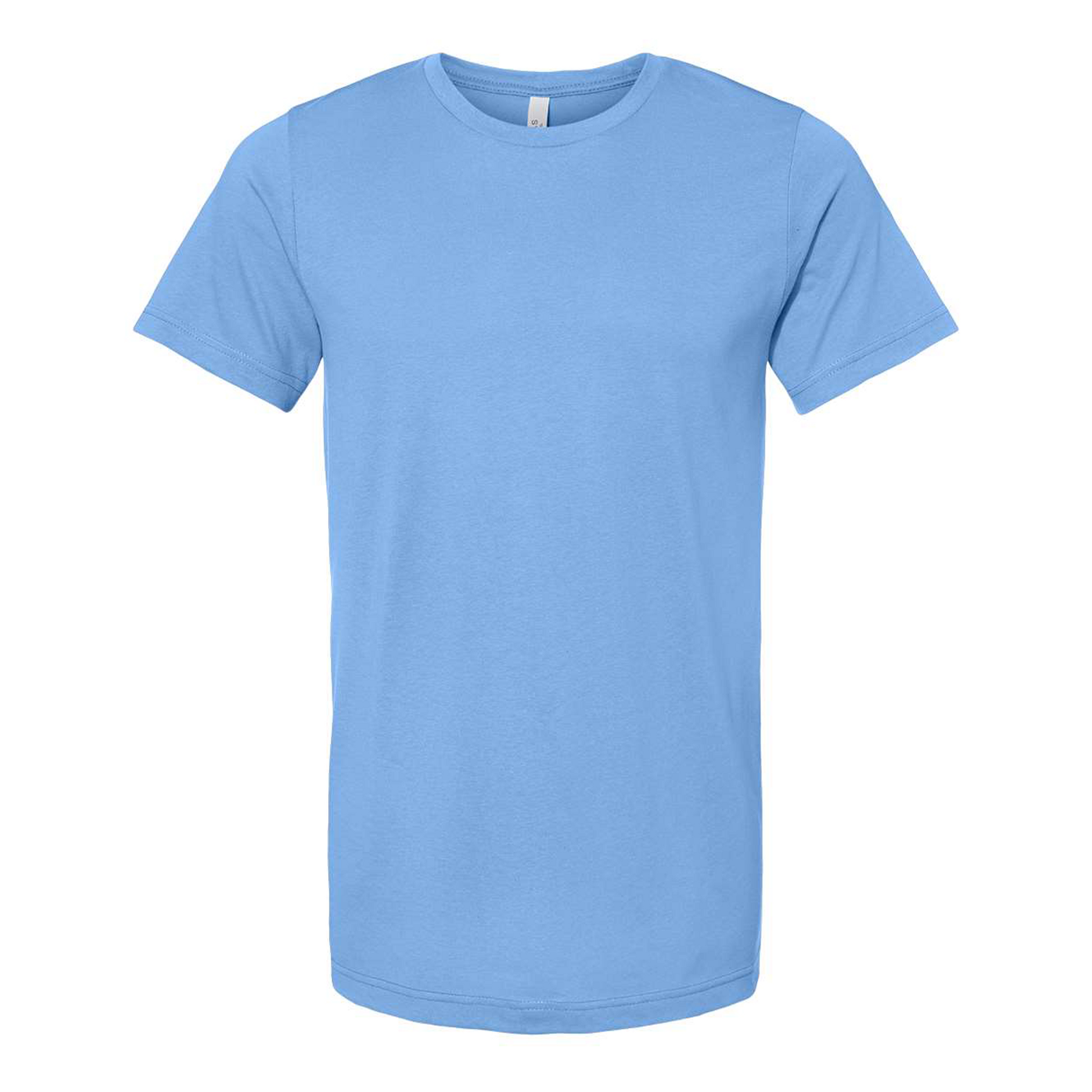 Bella + Canvas 3001 carolina blue cotton t-shirt, front view