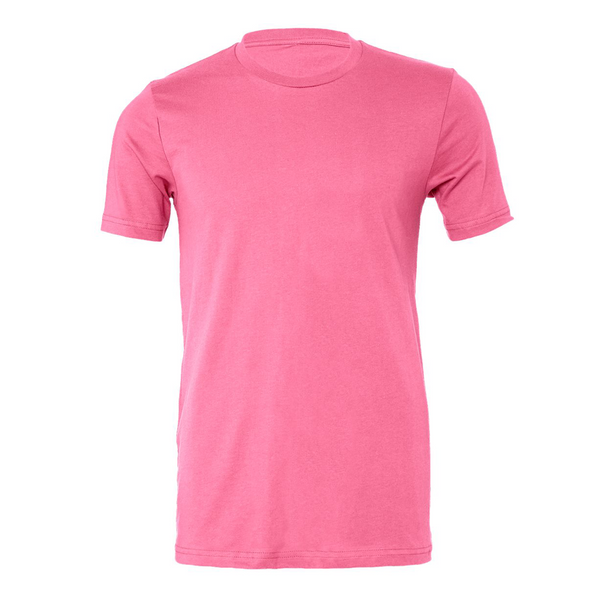 BELLA + CANVAS Unisex Jersey TShirt, Charity Pink