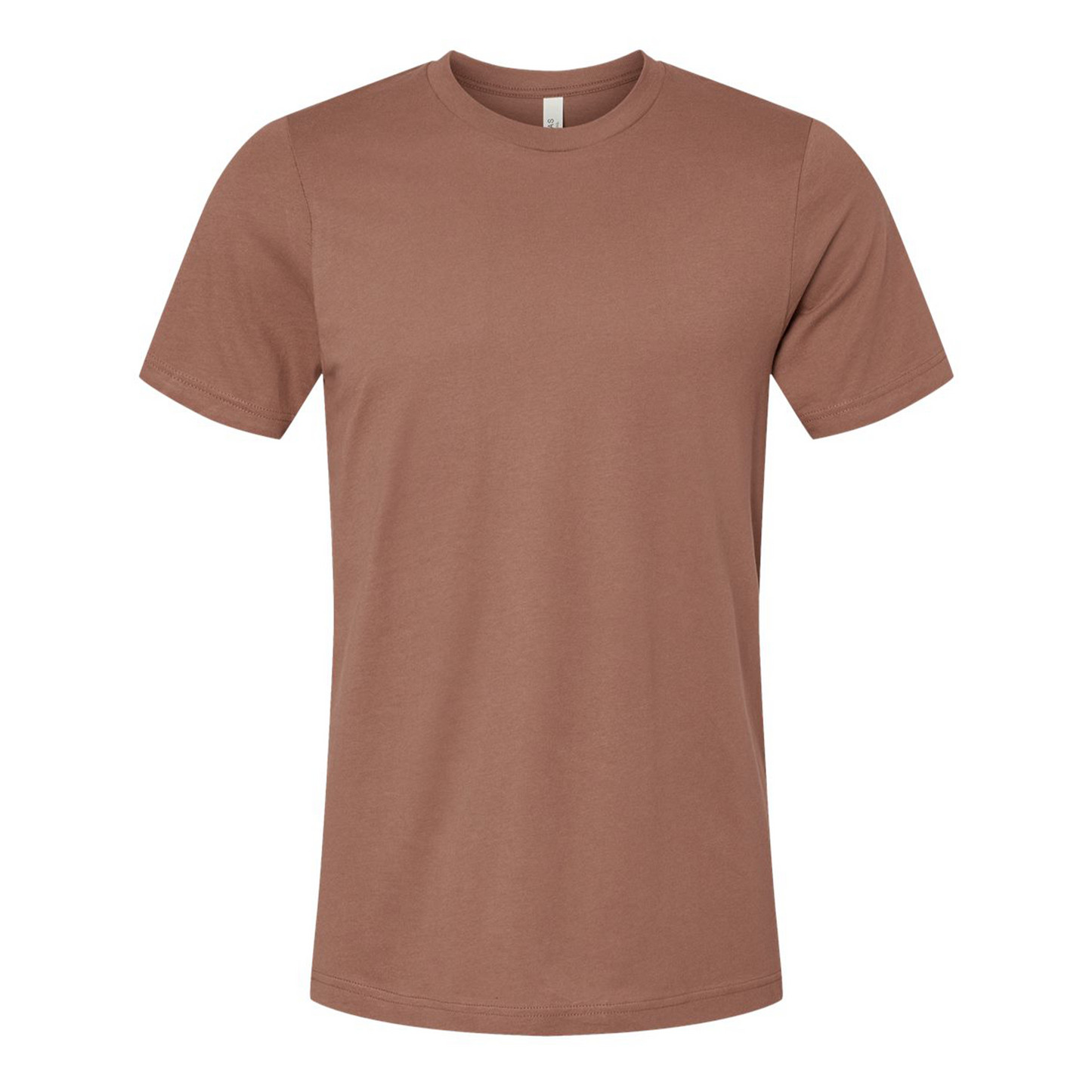 Bella + Canvas 3001 chestnut cotton t-shirt, front view