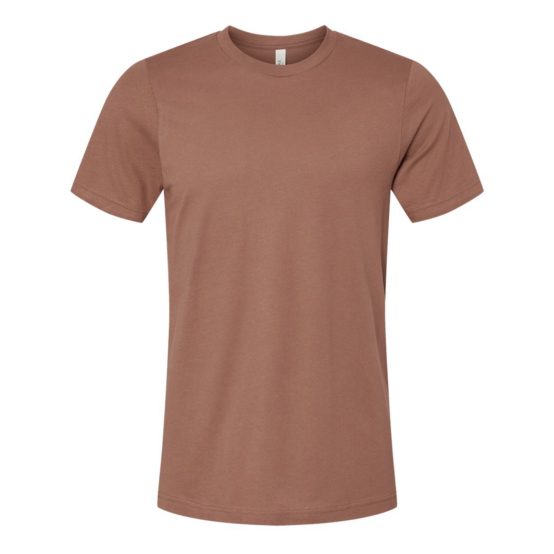 Bella + Canvas 3001 chestnut cotton t-shirt, front view