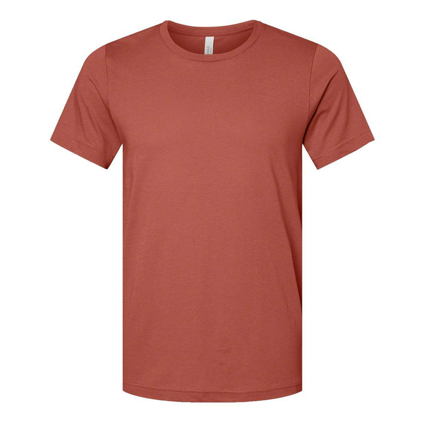 Bella + Canvas 3001 clay cotton t-shirt, front view