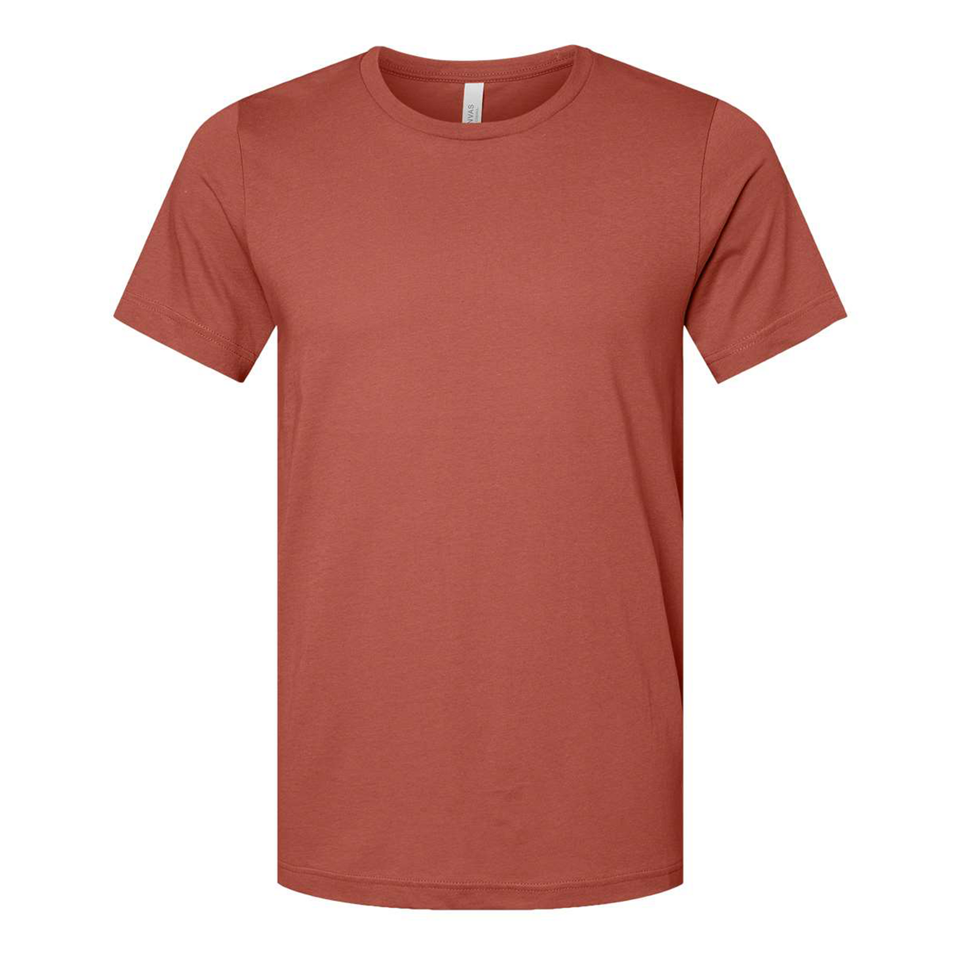 Bella + Canvas 3001 clay cotton t-shirt, front view
