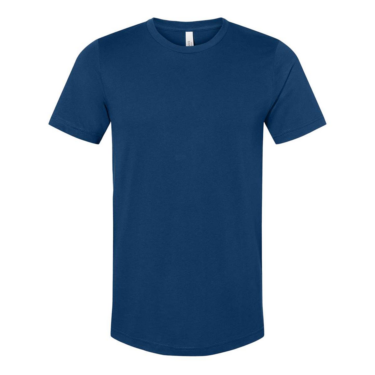 Bella + Canvas 3001 cool blue cotton t-shirt, front view