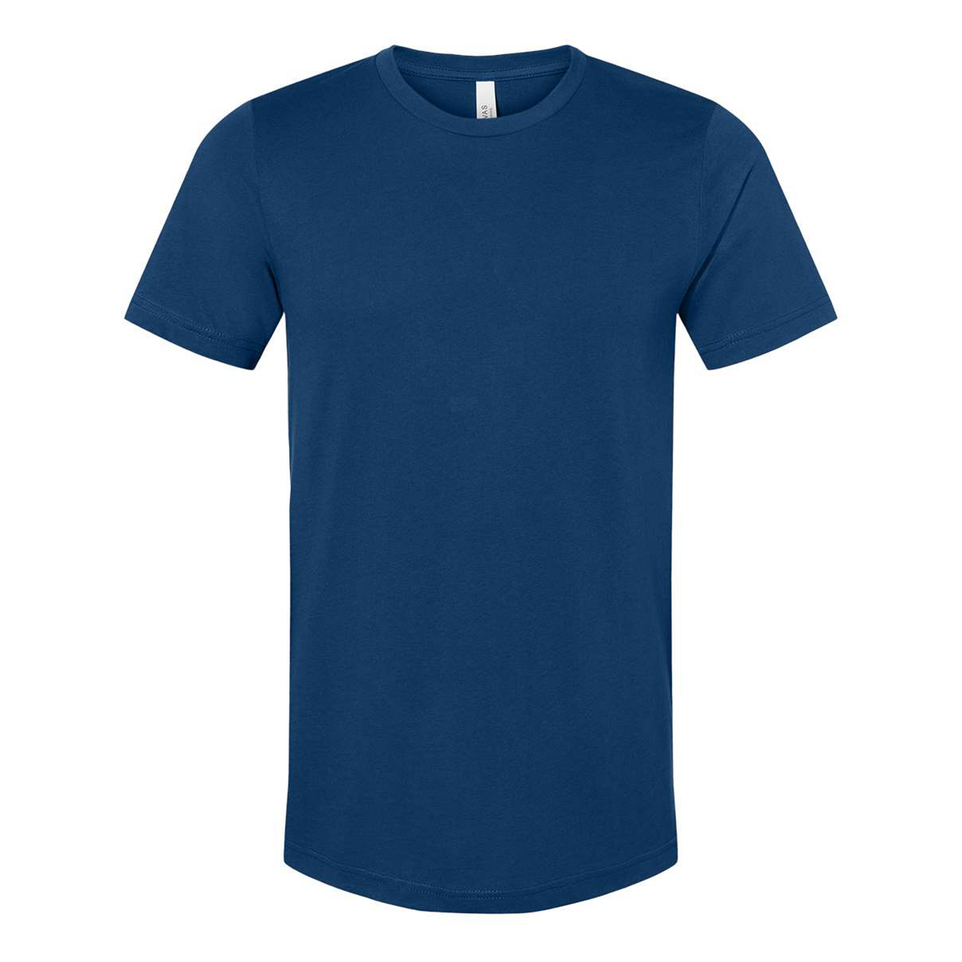 Bella + Canvas 3001 cool blue cotton t-shirt, front view