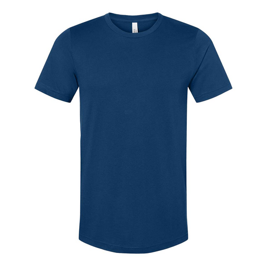 Bella + Canvas 3001 cool blue cotton t-shirt, front view