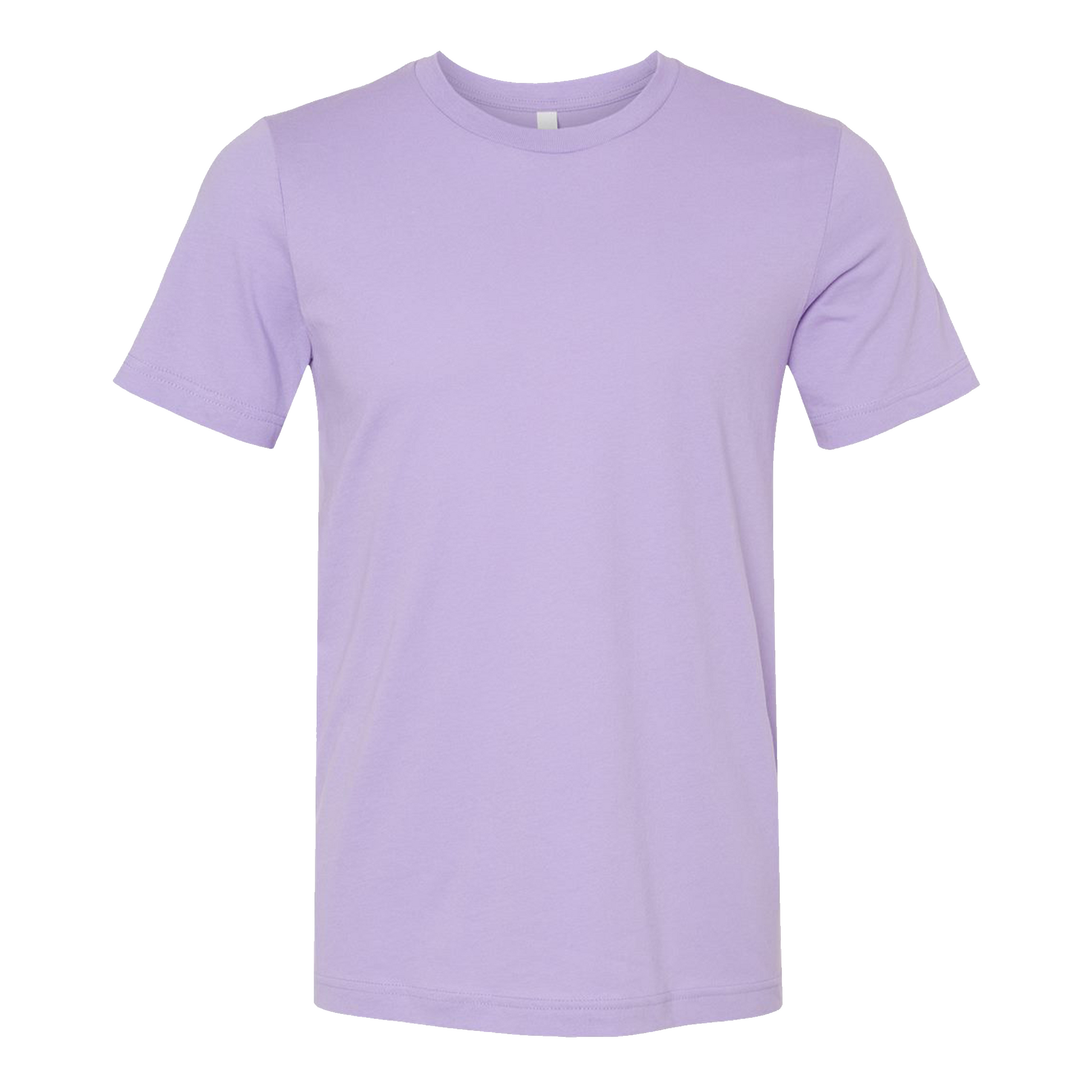 Bella + Canvas 3001 dark lavender cotton t-shirt, front view