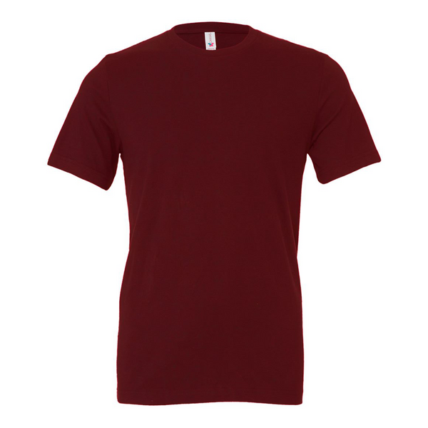 BELLA + CANVAS Unisex Jersey TShirt, Maroon