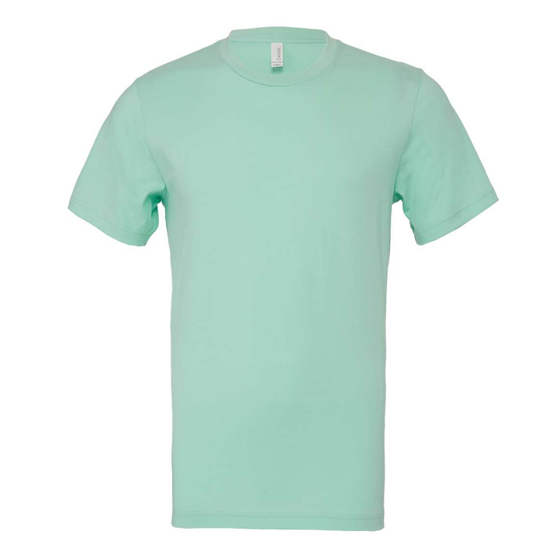 Bella + Canvas 3001 mint cotton t-shirt, front view