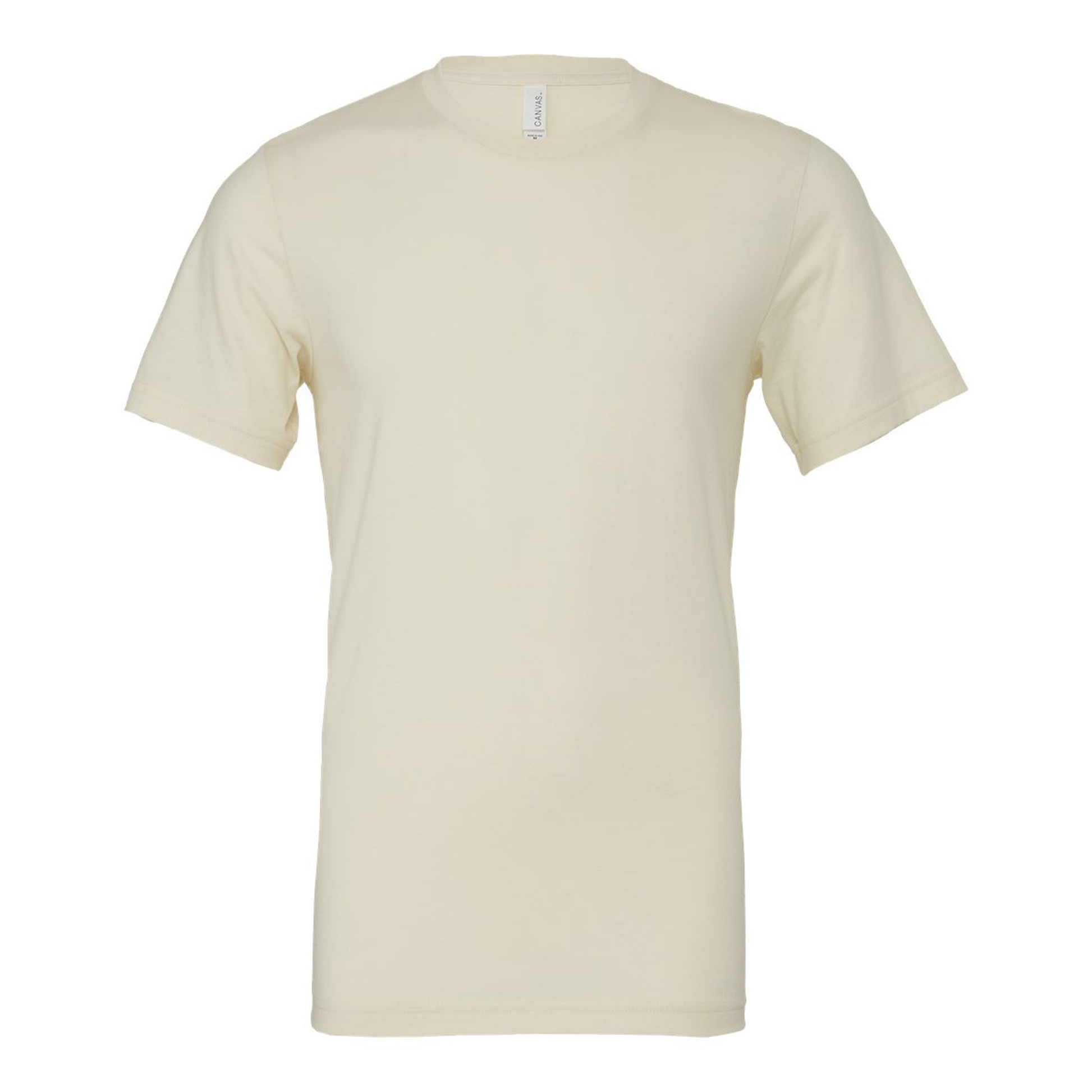 Bella + Canvas 3001 natural cotton t-shirt, front view