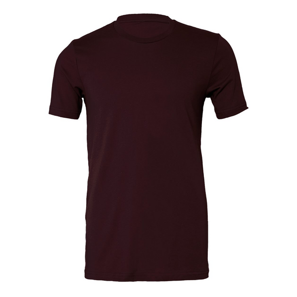 BELLA + CANVAS Unisex Jersey TShirt, Oxblood Black