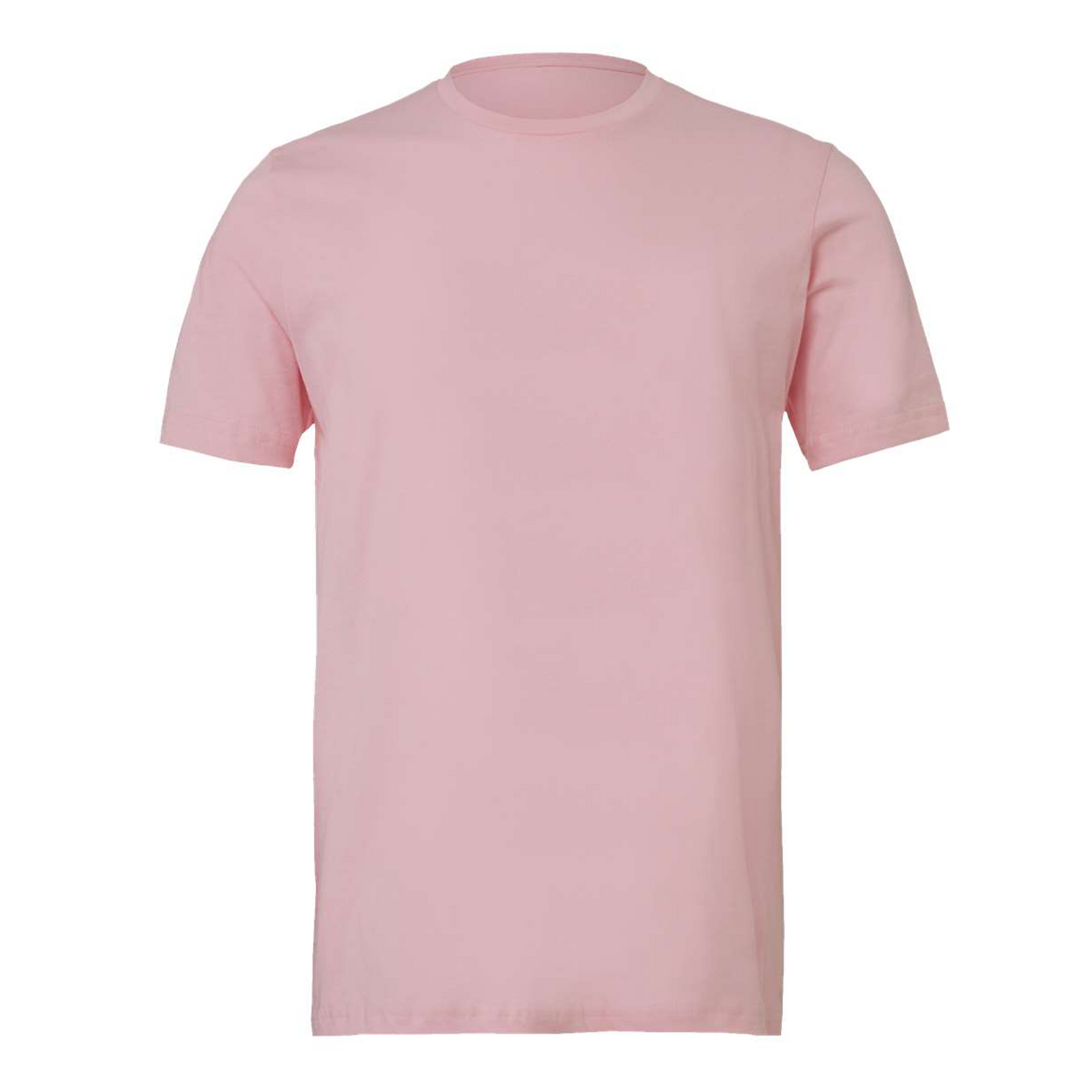 Bella + Canvas 3001 pink cotton t-shirt, front view