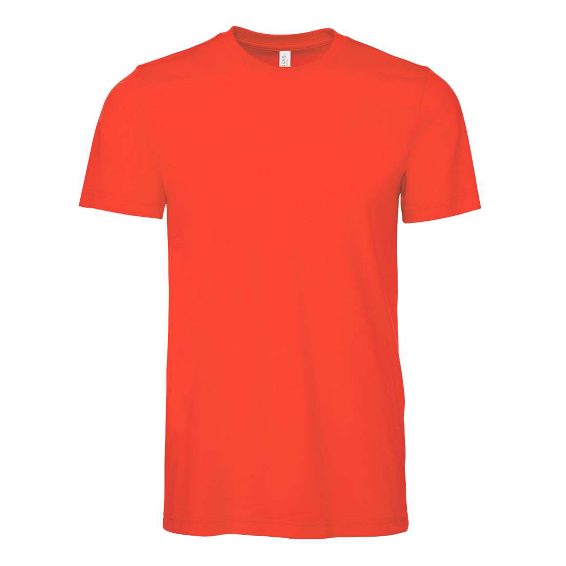 Bella + Canvas 3001 poppy cotton t-shirt, front view