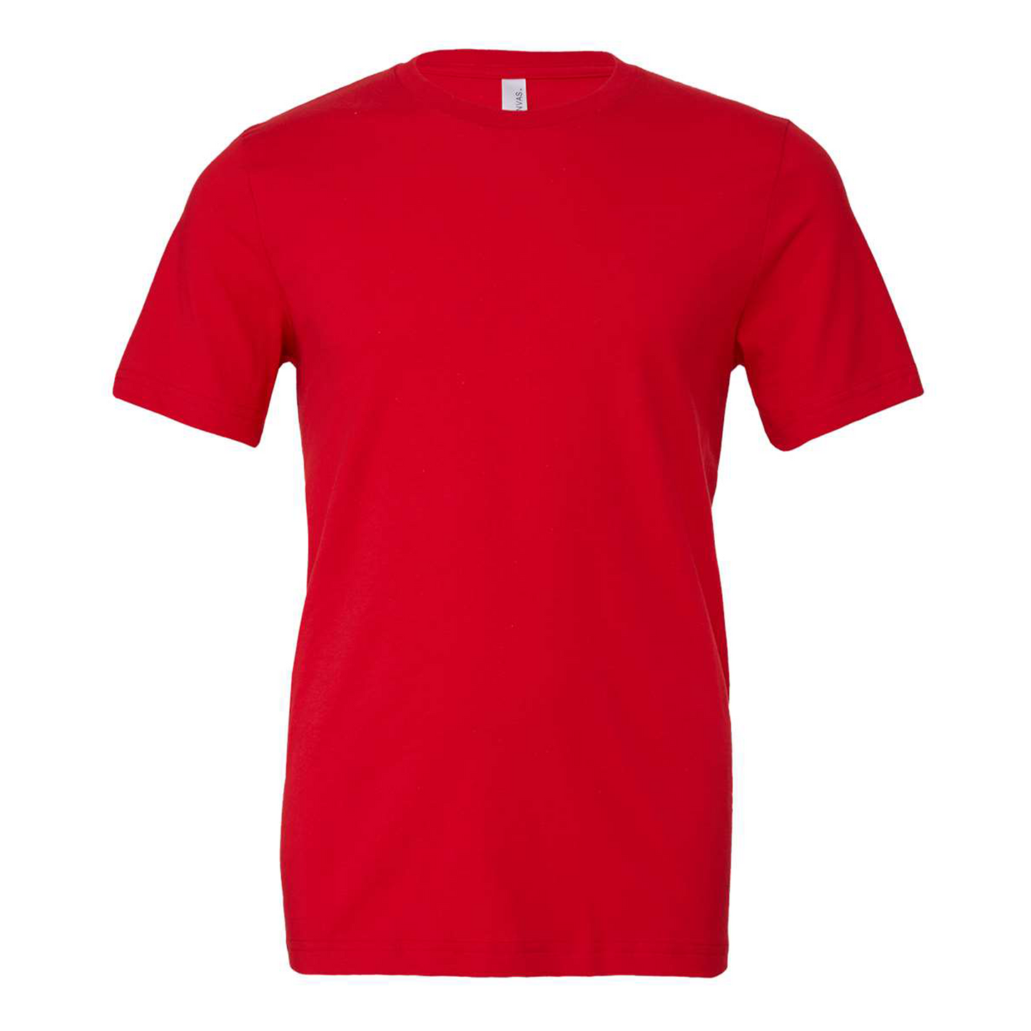 Bella + Canvas 3001 red cotton t-shirt, front view