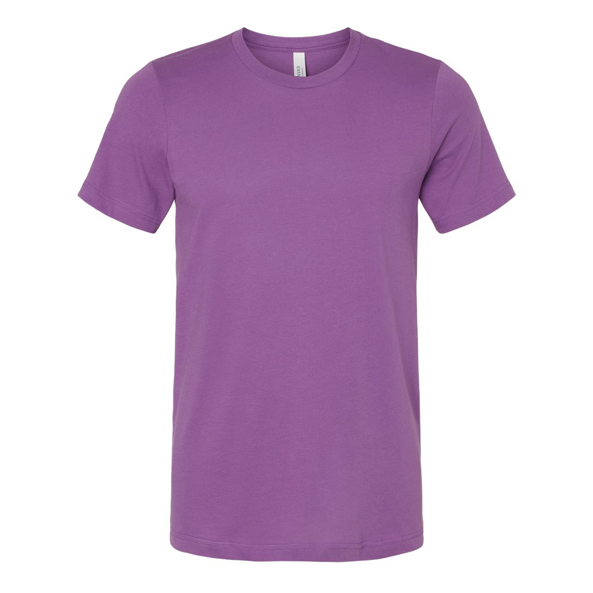Bella + Canvas 3001 royal purple cotton t-shirt, front view