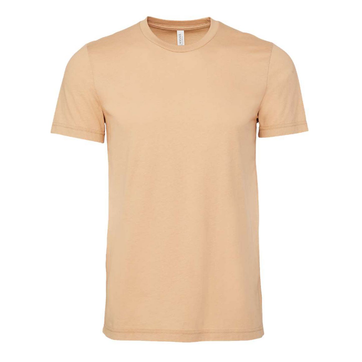 Bella + Canvas 3001 sand dune cotton t-shirt, front view