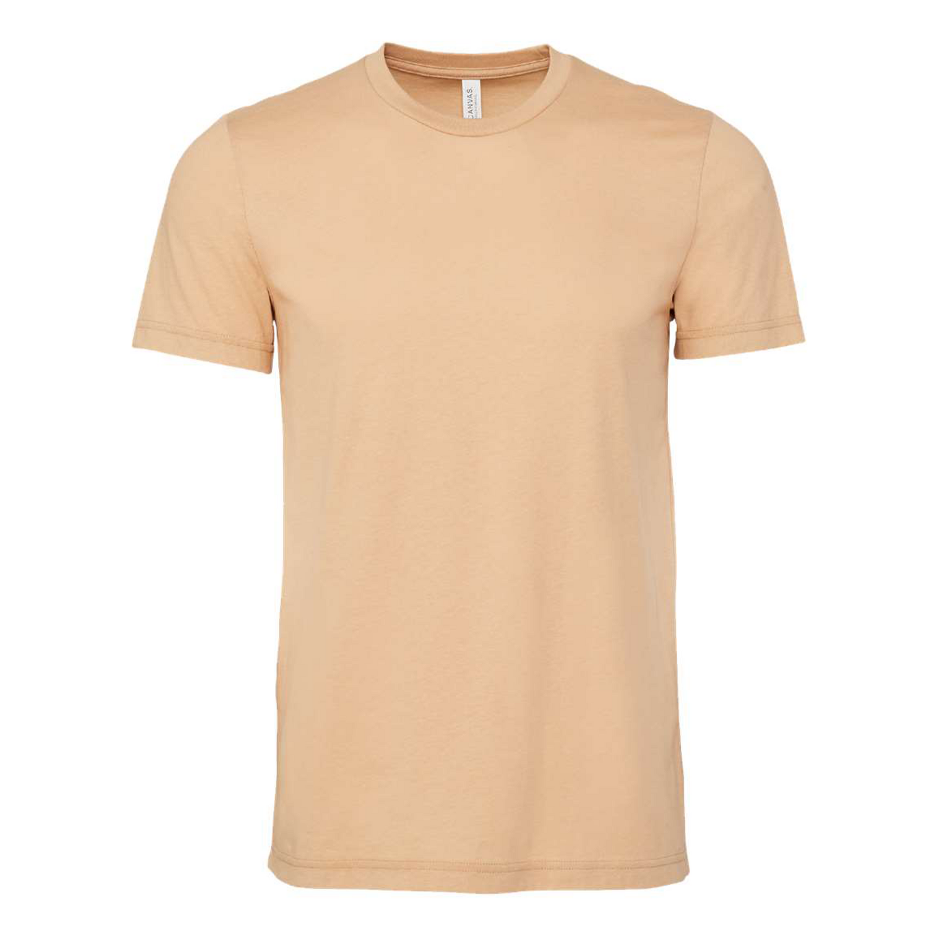 Bella + Canvas 3001 sand dune cotton t-shirt, front view