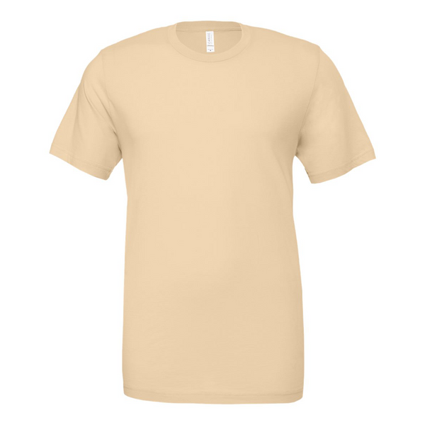 BELLA + CANVAS Unisex Jersey TShirt, Soft Cream