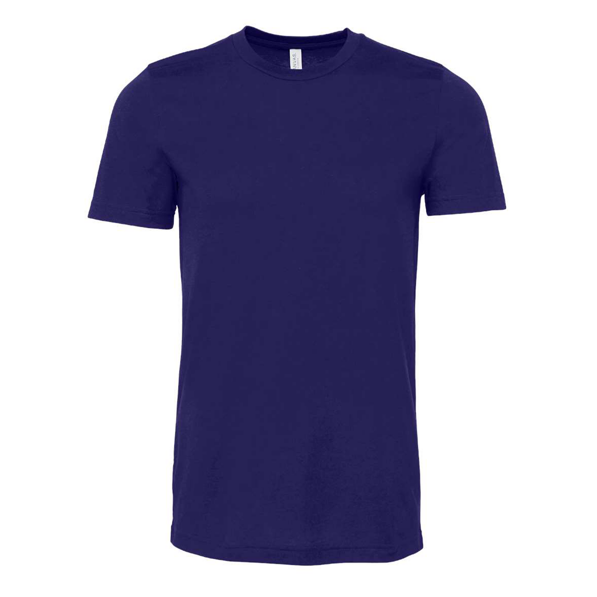 Bella + Canvas 3001 team navy cotton t-shirt, front view