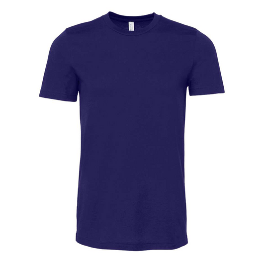 Bella + Canvas 3001 team navy cotton t-shirt, front view