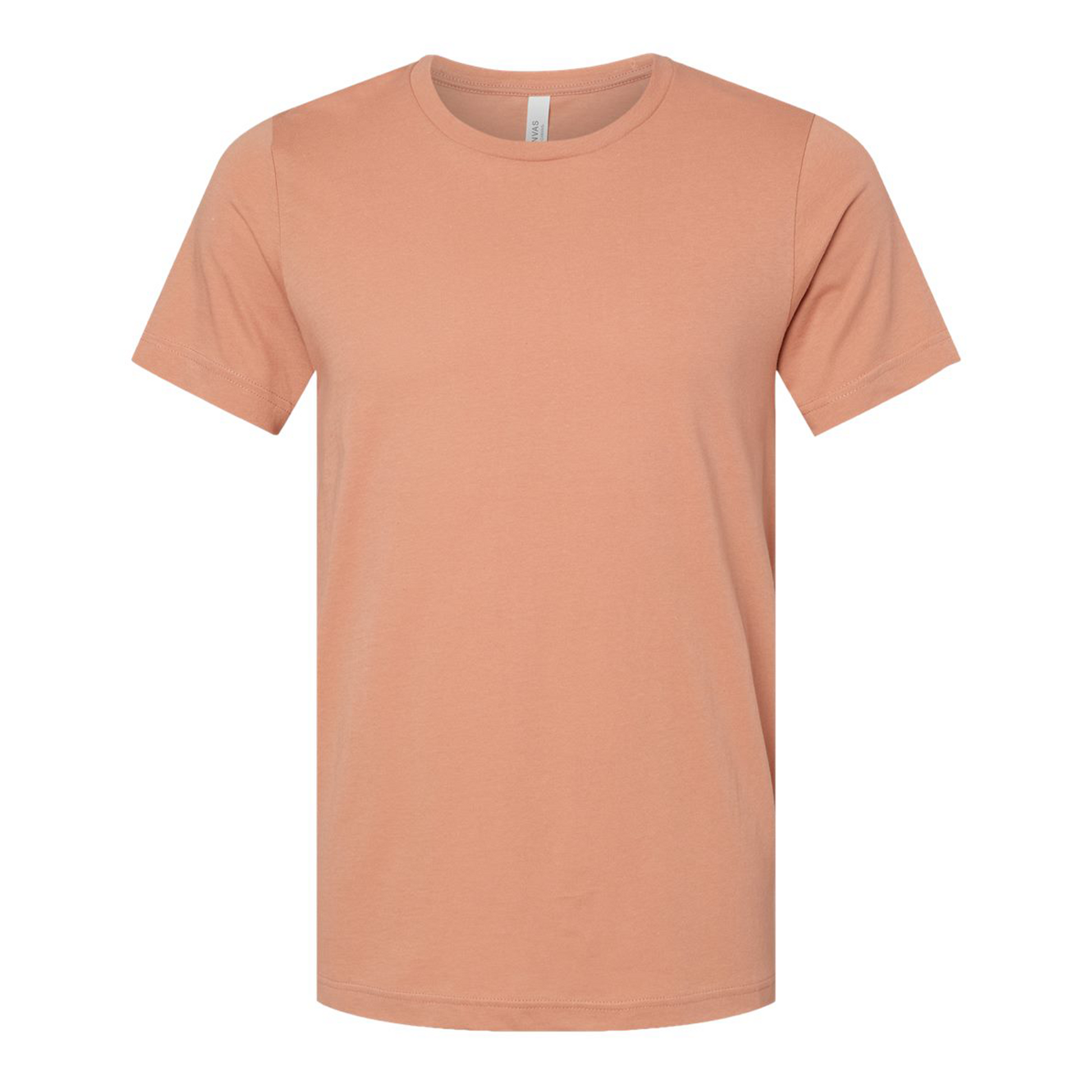Bella + Canvas 3001 terracotta cotton t-shirt, front view