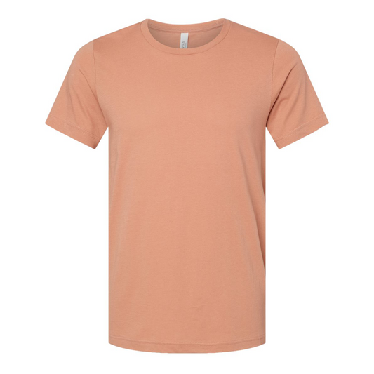 Bella + Canvas 3001 terracotta cotton t-shirt, front view